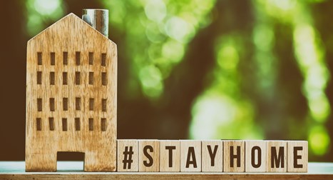 #stayhome houten blokken veilig doorwerken lockdown